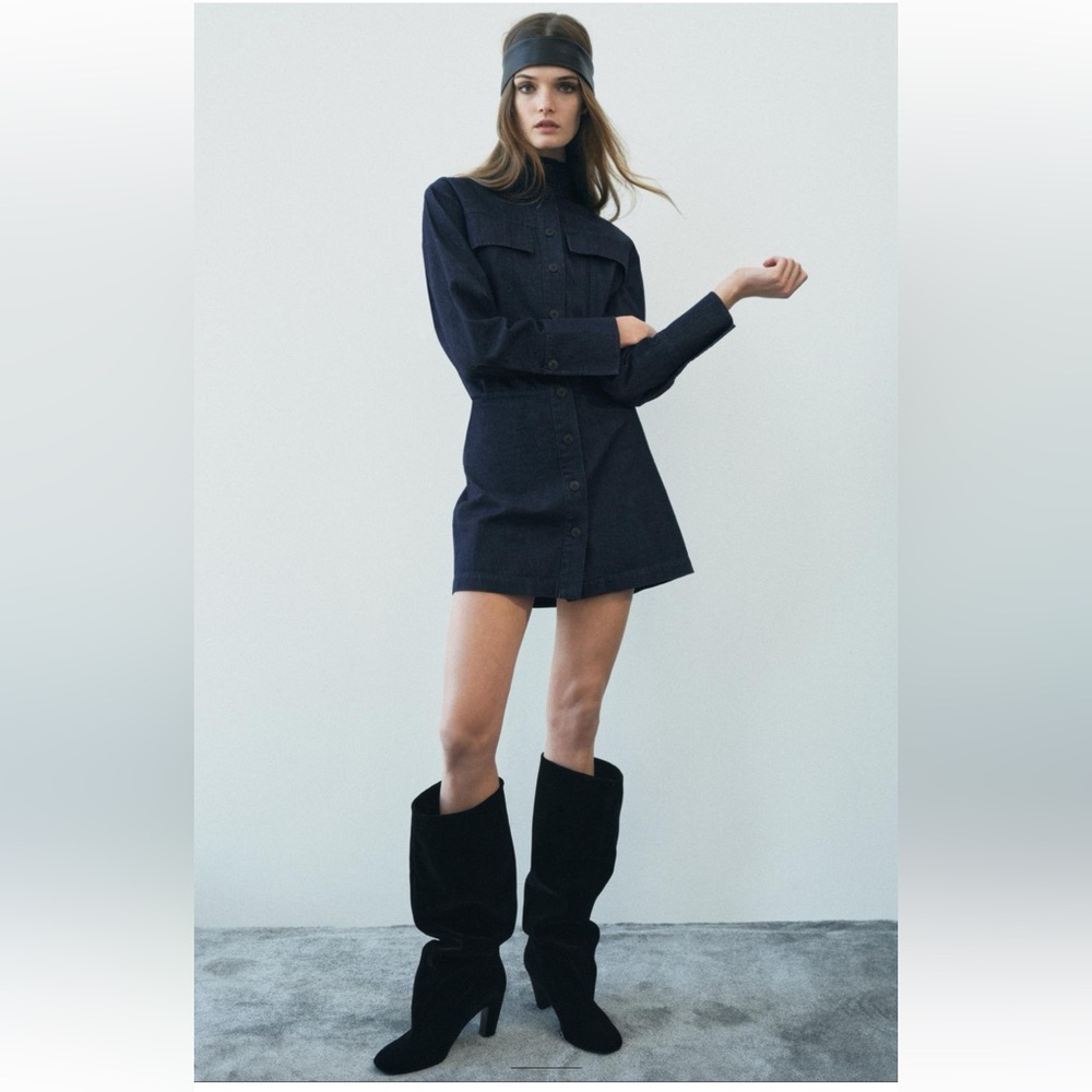 Denim Sleeve Dress
